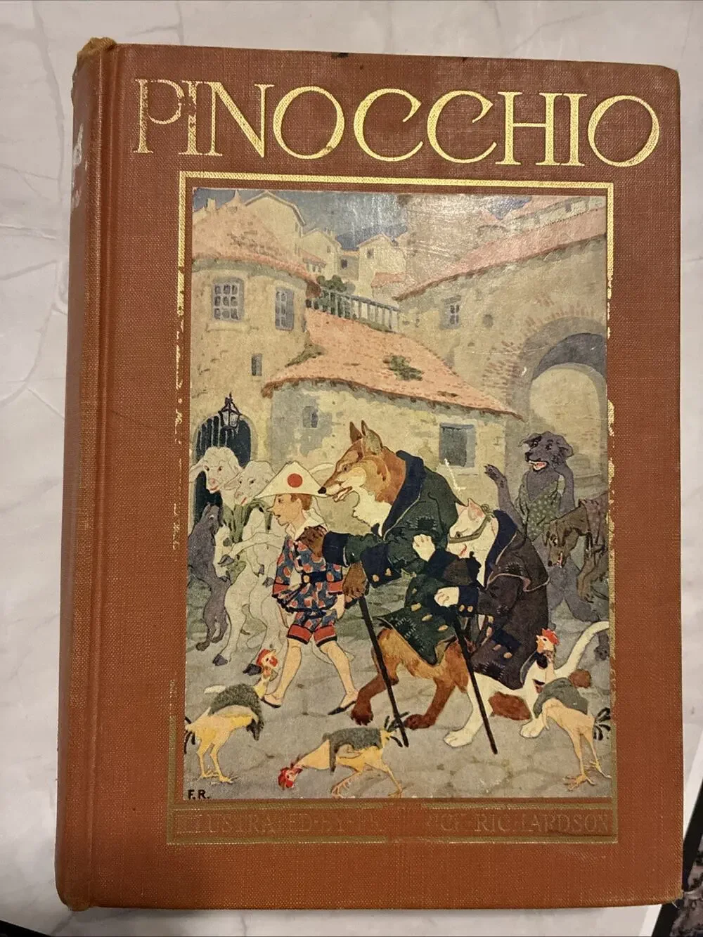 The Adventures of Pinocchio illustrated Frederick Richardson Antique By Collodi